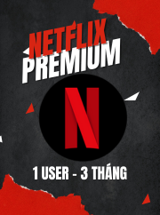 Netflix Premium for 1 User (3 Tháng)