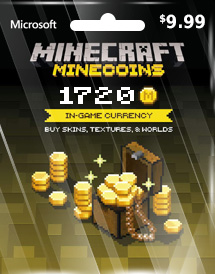 MINECRAFT MINECOIN PACK 1720 COINS USD9.99 (GLOBAL)