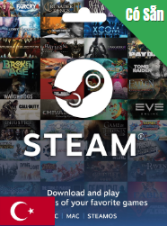 250 TL Steam Wallet Gift Card (Có Sẵn)