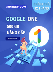 500GB Nâng Cấp Bộ Nhớ Google One - Google Drive Chính Chủ 12 Tháng