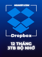 3TB Nâng Cấp Bộ Nhớ Dropbox 12 Tháng Chính Chủ