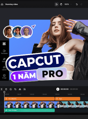 Nâng Cấp Tài Khoản Chính Chủ CapCut Pro 1 Năm Có Bảo Hành