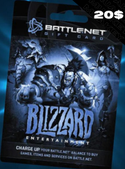 20 USD Battle.net Gift Card (Có sẵn)