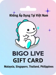 3665 Kim Cương Bigo Live Gift Card - Không Có Tại VN