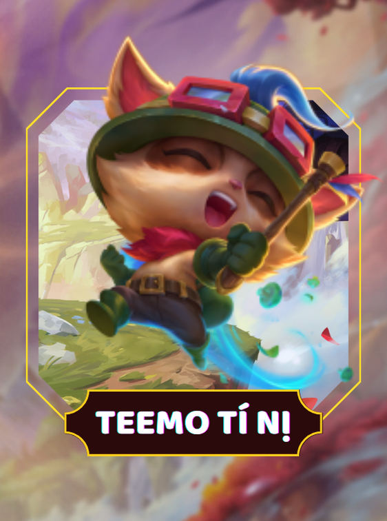 Chibi Teemo - Đấu trường chân lý mobile - TFT mobile Bản Quốc Tế